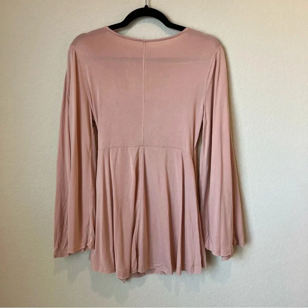 Free People Faux Wrap Blouse